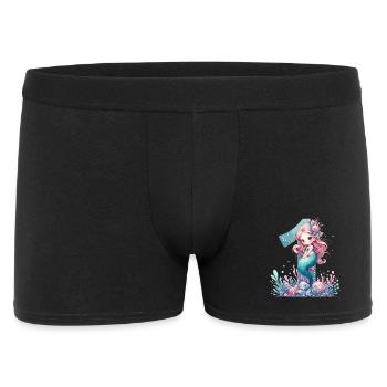 1 an sirène mignon cadeau d’anniversaire - Boxer Homme - noir - Devant