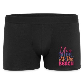 Life is Better at the Beach - Men's Boxer Shorts - black - Front