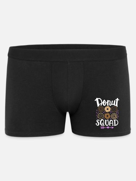 Donut Squad Donut Liebhaber - Männer Boxer Shorts - Schwarz