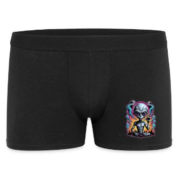 Cosmic Alien Meditation Artwork - Men's Boxer Shorts - black - Front