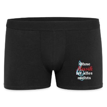 musik - Männer Boxer Shorts - Schwarz - Vorne