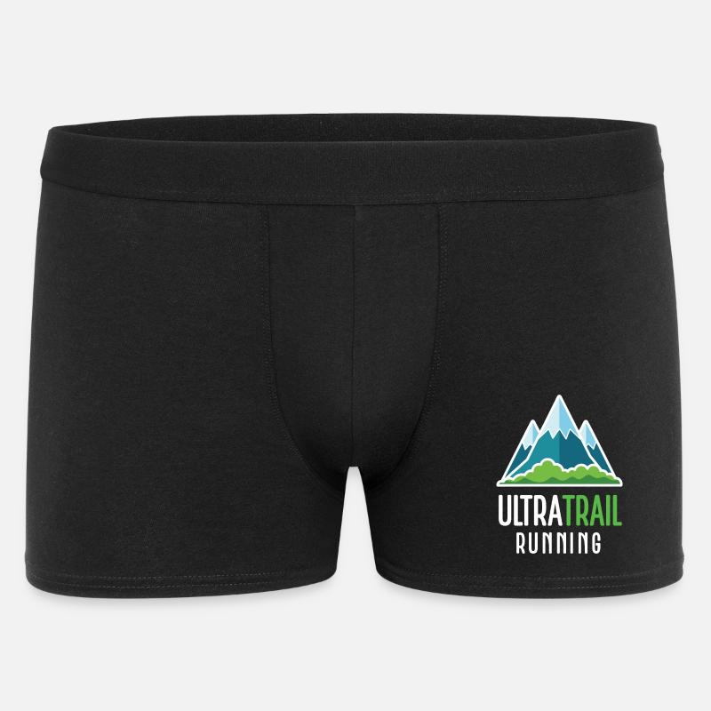 Ultra-Trailrunning - Männer Boxer Shorts - Schwarz