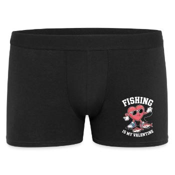 Fishing Is My Valentine - Men's Boxer Shorts - black - Front