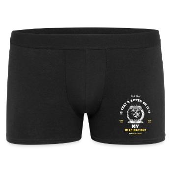 Griffe de chat dans un aquarium en verre - Boxer Homme - noir - Devant