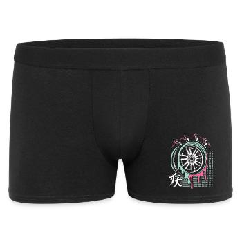 JDM Drift Rim – Tuning & Racing Art - Men's Boxer Shorts - black - Front