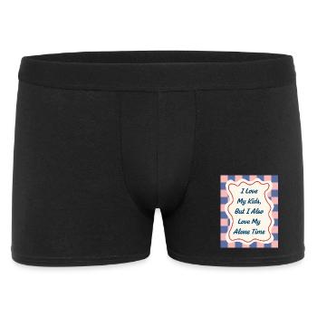 I Love my Alone Time – Parenting Statement - Men's Boxer Shorts - black - Front