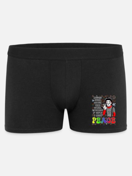 Frieden ist das Wichtigste - Männer Boxer Shorts - Schwarz