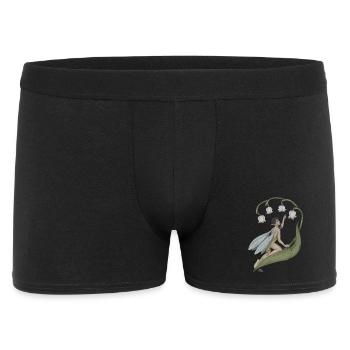 Pixie with lily of the valley - Men's Boxer Shorts - black - Front