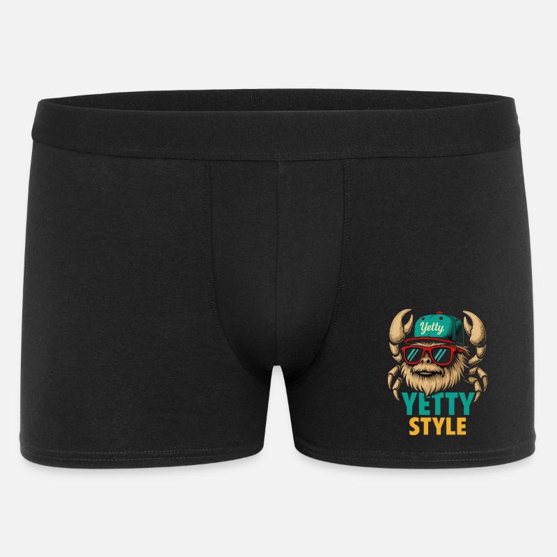 Yetty Style Yeti Graphic - Men's Boxer Shorts - black