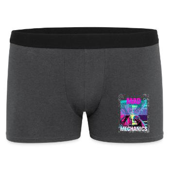 Mad Mechanics – Neon Monkey Garage Art - Men's Boxer Shorts - charcoal grey - Front