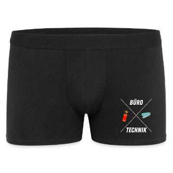 BUROTECHNIK - Männer Boxer Shorts - Schwarz - Vorne