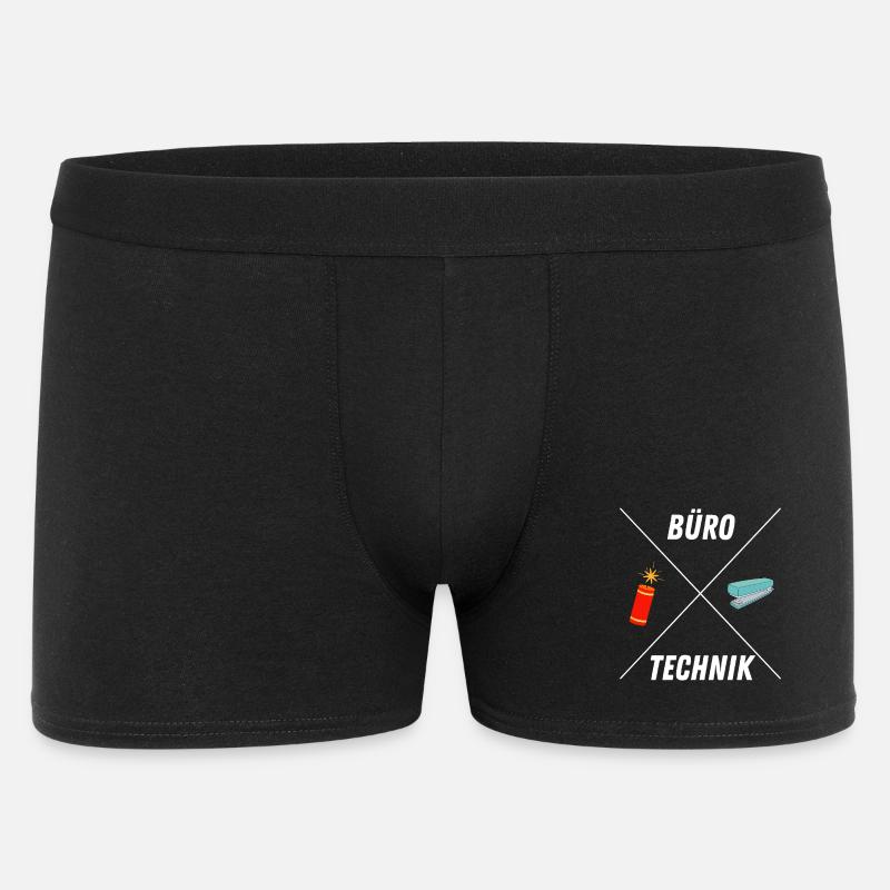 BUROTECHNIK - Männer Boxer Shorts - Schwarz