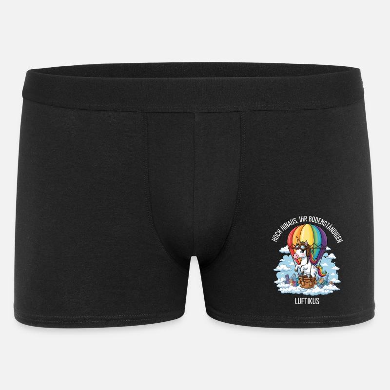 Luftikus Unicorn - Men's Boxer Shorts - black