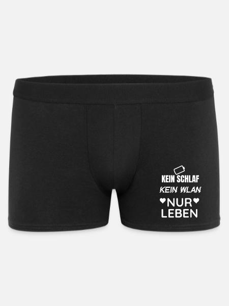 No Sleep No Wi-Fi Only Life Festival Edition - Men's Boxer Shorts - black