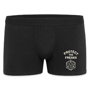 Schütze die Freaks - Männer Boxer Shorts - Schwarz - Vorne