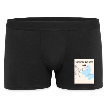 Empathie douce avec le papillon et la cigogne - Boxer Homme - noir - Devant