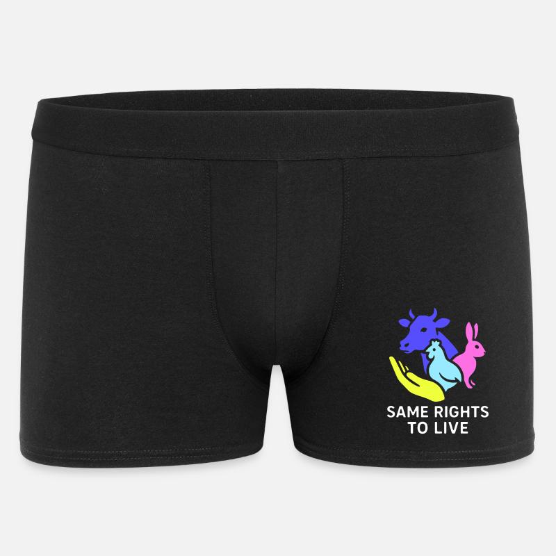 same rights to live - Männer Boxer Shorts - Schwarz