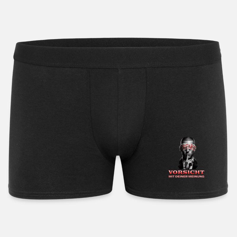 Beware, Subtle Message with a Blindfold - Men's Boxer Shorts - black