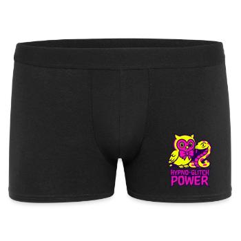 Hypno Glitch Hibou et serpent - Boxer Homme - noir - Devant