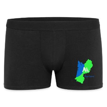 Stylized map of Aquitaine in bright colors - Men's Boxer Shorts - black - Front