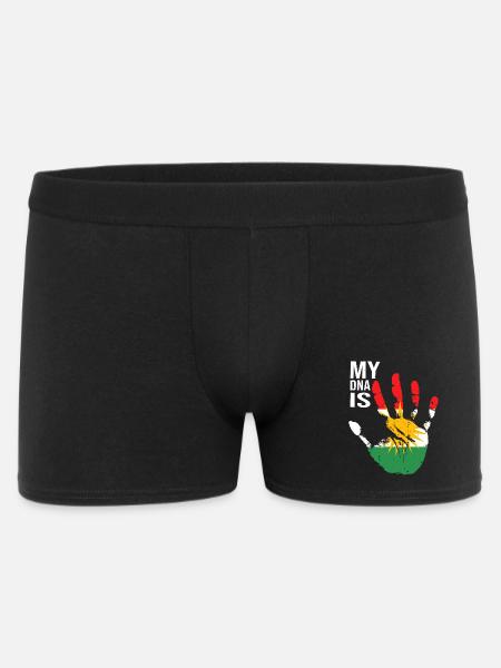 Kurdistan Kurden Handdesign mit Flagge - Männer Boxer Shorts - Schwarz