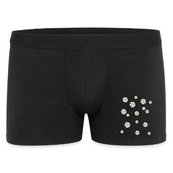 Floral pattern in a simple style - Men's Boxer Shorts - black - Front