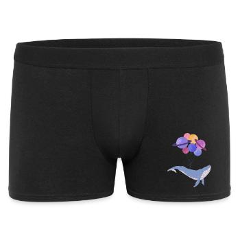 Baleine de l’espace - Boxer Homme - noir - Devant