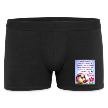 Joie de l’oiseau du matin - Boxer Homme - noir - Devant