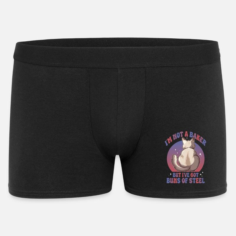 Chiignons de chat d’acier - Boxer Homme - noir