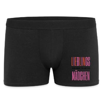 Favorite Girl – Romantic Typography - Men's Boxer Shorts - black - Front