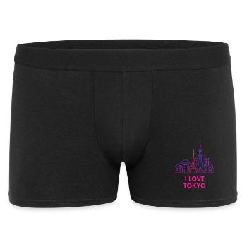 Tokyo Neon Skyline Love Japan Silhouette - Men's Boxer Shorts - black - Front