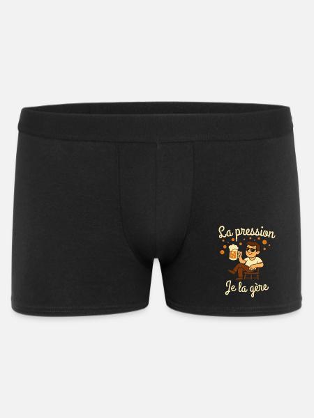Pressure I manage, Beer humor - Men's Boxer Shorts - black