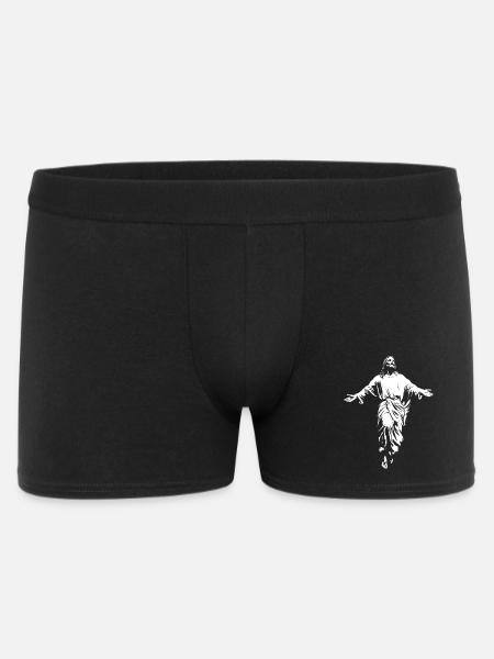 Jesus Christ Christian God - Men's Boxer Shorts - black