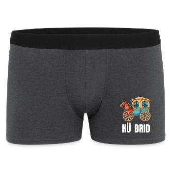 Hü Brid - Drôle de voiture hybride - Cheval - Boxer Homme - charbon - Devant
