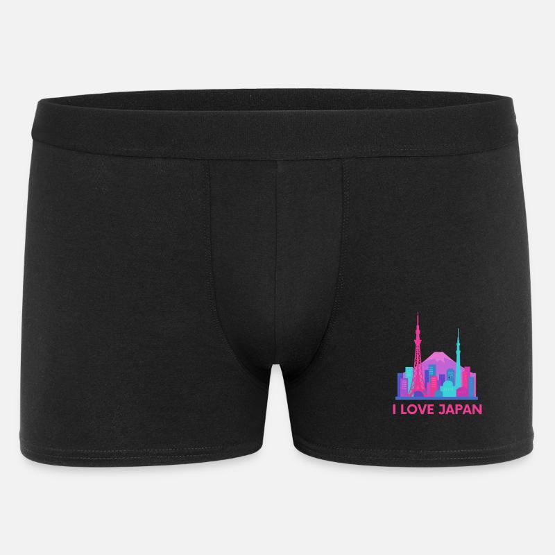 Ich liebe Japan Skyline - Männer Boxer Shorts - Schwarz