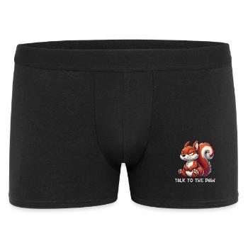 Talk to the Paw Squirrel Squirrel Rodent - Men's Boxer Shorts - black - Front