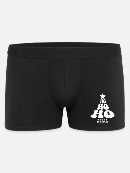 Joyeux Noël - Ho ho ho - Sapin de Noël - Boxer Homme - noir