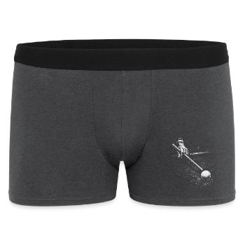 Billiard Player Hand Pool Snooker Carom - Men's Boxer Shorts - charcoal grey - Front