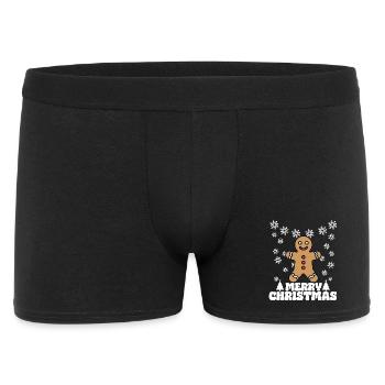 Gingerbread Christmas Merry Christmas - Men's Boxer Shorts - black - Front