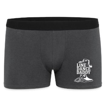 Motif de papa en ligne de cowboy - Boxer Homme - charbon - Devant