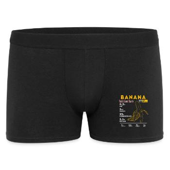 Banana Lover, Banana nutrition facts, Vegetarian - Men's Boxer Shorts - black - Front