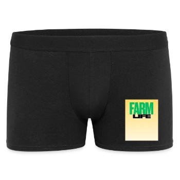 Farm Life Bold Typography - Men's Boxer Shorts - black - Front