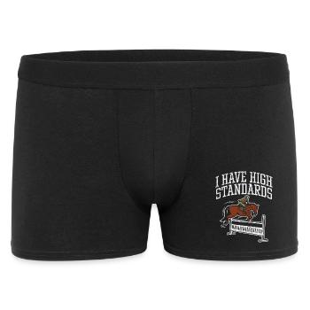 I Have High Standards Horse Show Jumping Design - Men's Boxer Shorts - black - Front