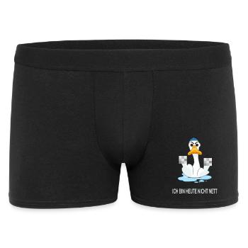 I'm Not Nice Today – Funny Duck - Men's Boxer Shorts - black - Front