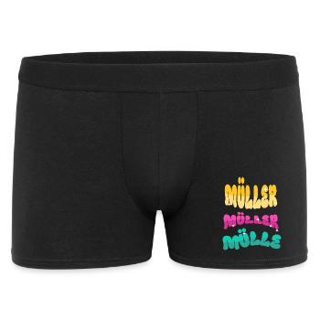 Nom de famille Müller - Boxer Homme - noir - Devant