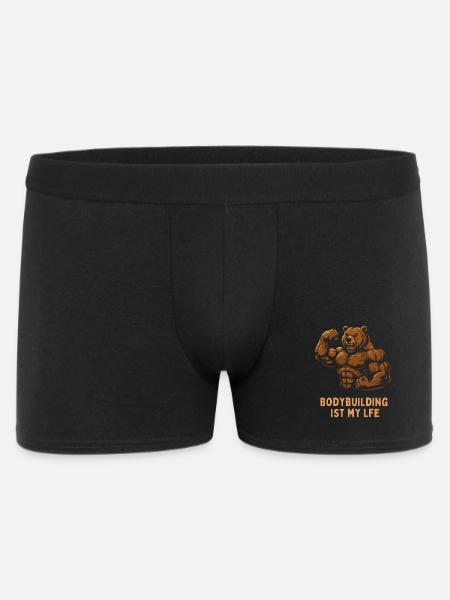Bodybuilding Is My Life – Bear - Men's Boxer Shorts - black