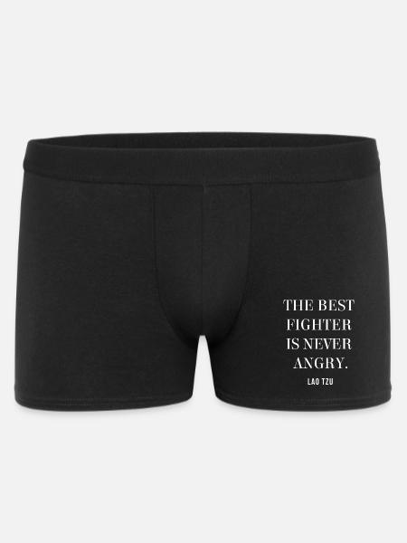 Lao Tzu Anger-Free Warrior - Men's Boxer Shorts - black