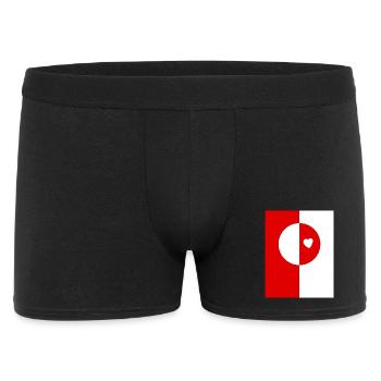 Grönlandflagge - Männer Boxer Shorts - Schwarz - Vorne