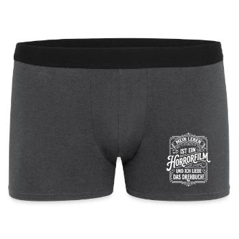 Scénario de film d’horreur My Life Is - Boxer Homme - charbon - Devant
