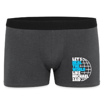 Guérir le monde - Boxer Homme - charbon - Devant